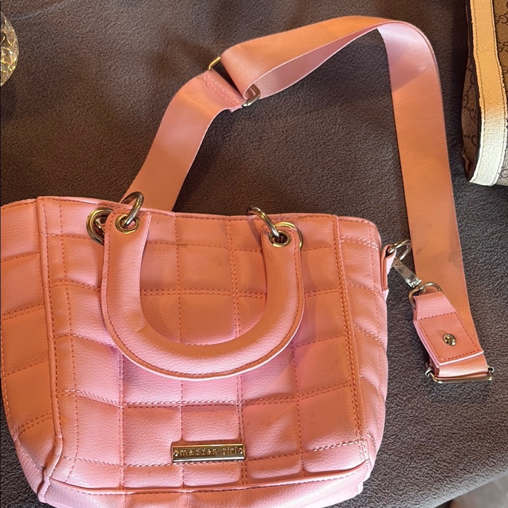 Pink Quilted Handbag